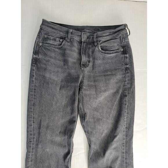 AMERICAN EAGLE Jeans Womens Sz 4 Short 90'S Bootcut Relaxed Gray Y2K - Picture 4 of 9